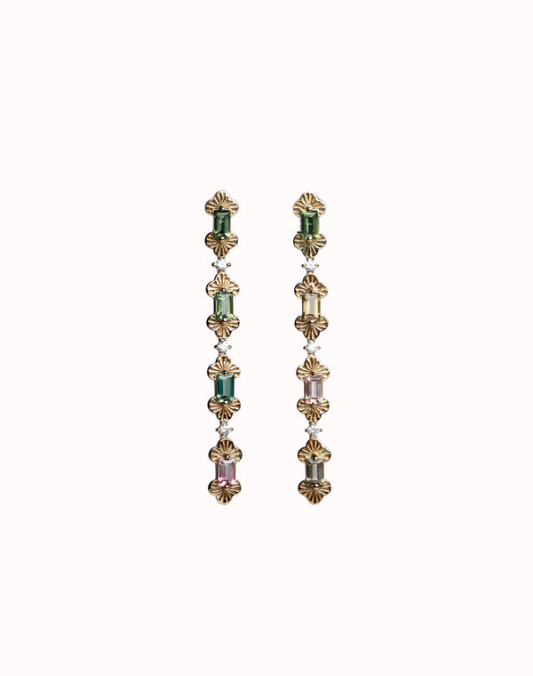Diamond Queens Clover Earrings