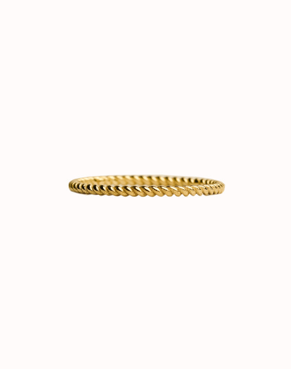 Gold Rope Ring