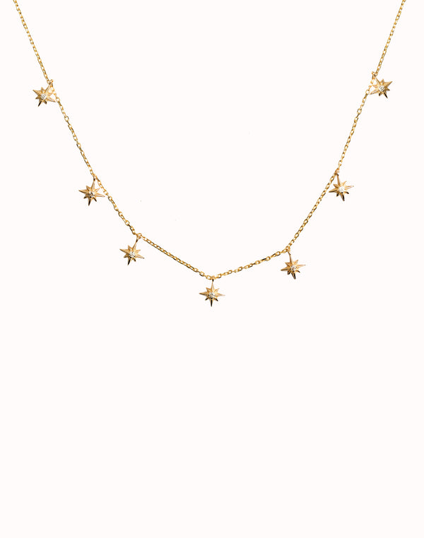 Gold Northern Stars Necklace