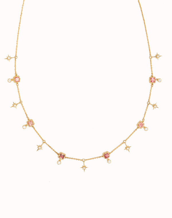 Starry Antoinette Tourmaline & Diamond Necklace